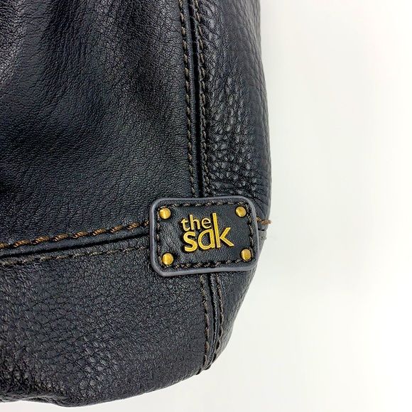 THE SAK Black Pebbled Leather Shoulder Bag - Picture 11 of 12